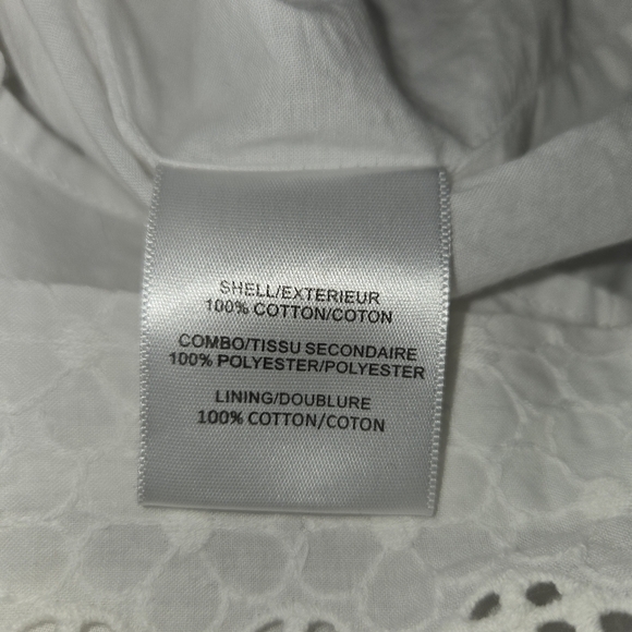 Belle BADGLEY MISCHKA Daya Dress Ivory Navy Women’s Size 0 - Picture 13 of 14